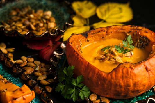 Cozy and Delicious: Pumpkin Soup in its Own Shell